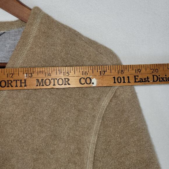 Vintage Chicos Sweater Womens Sz Large Beige Button Up Long Sleeve Grandma Warm - Picture 5 of 15